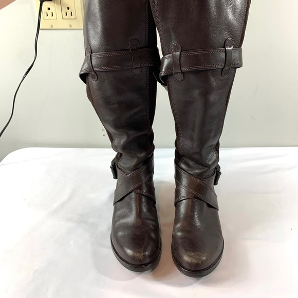 Cole Haan Tall ‘Air Whitley’ Suede and Leather Riding Boot Women's 7 - Picture 4 of 12